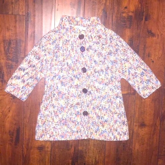 David Brooks Multicolored 3/4 Sleeve Cardigan - Picture 4 of 12